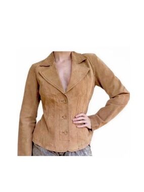 BB Dakota Vintage Suede Jacket/Shirt Button Down Fitted